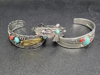 (3) Turquoise Bracelets