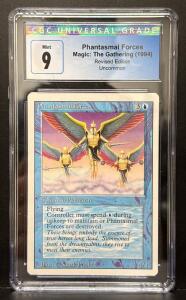 Phantasmal Forces Revised Edition CGC 9 Mint 1994 Magic: The Gathering Uncommon Blue Card