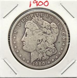 1900-O Morgan Silver Dollar, New Orleans Mint, 90% Silver, Circulated, US Coin
