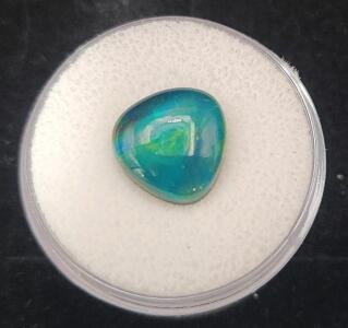 (1) 4.35Ct Natural Fire Opal Doublet Ring Size Cabochon