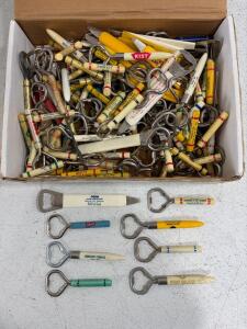 Lot of ~ Vintage Advertising Bottle Openers &ndash; 1950s-70s USA &ndash; Hotels, Soda, Beer, Rare Promos