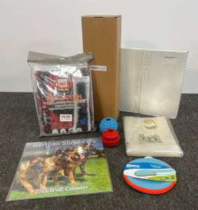 Chuckit! Paraflight Dog Frisbee, CHYUR Balls, iPad 11" Case, 2026 Calendar, Desk Calendar, Pet Bags