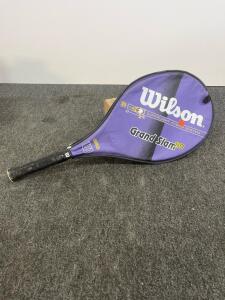 Wilson Grand Slam 110 Oversize Tennis Racquet with Cover, 110 sq in Head, SFS Superlight