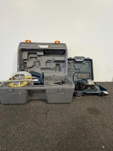Bosch Corded Jigsaw & Ryobi 18V Circular Saw Combo with Hard Cases & Accessories