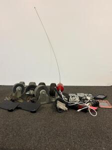 4 iPhones/Android Phones, 7 Industrial Casters, Holsters, Chargers, Plugs And Antenna