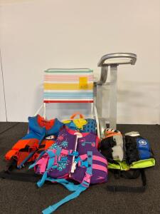 Children&rsquo;s Hyperlite & Speedo Life Jackets, Beach Chair & Aluminum Dock Boarding Ladder