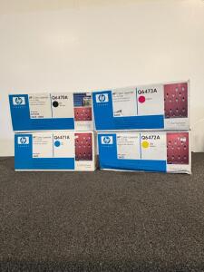 HP Color LaserJet Toner Cartridge Set Q6470A/Q6471A/Q6472A/Q6473A for 3600, CP3505, 3800