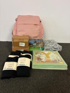 Bombas T-Shirts, Pink Backpack, Benfei DP Cables, MotBach Jars, Animal And Bird Pepeller, Art, Bulbs