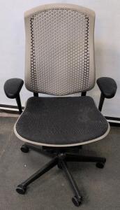 Herman Miller Mirra Ergonomic Office Chair, Gray/Black, Adjustable, Mesh Back & Seat