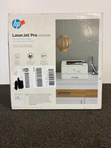HP LaserJet Pro 4001dn Monochrome Laser Printer, 42ppm, Duplex, Ethernet, LCD, 350 Sheet
