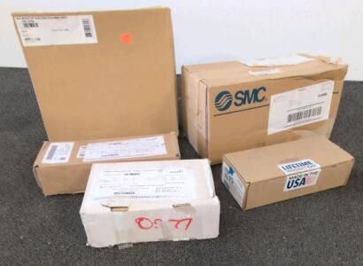 Industrial Lot: SMC Main Line Filter, 75kW Servo Motor, SATO Cutter, Axis Mount, Bosch Converter