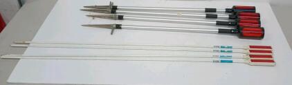 (4) Extendable 27" - 48"Reflector Sticks, (4) Fixed Length 48" Reflector Sticks