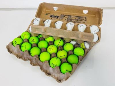 Mixed Titleist Pro V1, Callaway, TaylorMade, Vice, High-Visibility Golf Balls, 42 Assorted Balls