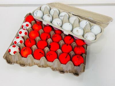 Mixed Lot Of 42 Golf Balls &ndash; Callaway, Titleist Pro V1, Srixon, Volvik, TaylorMade &ndash; Various Colors