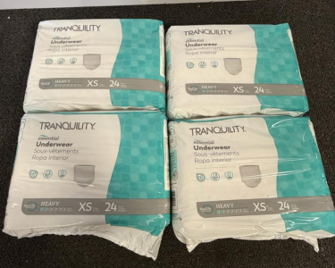 Tranquility Essential Underwear XS/Youth L, Heavy Absorbency, 96 Count, Unisex Disposable Pull-Ups