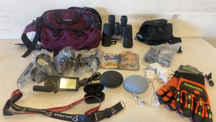 Garmin GPS V, Binoculars, Google Home Mini, Triton Gloves, Bags & Accessories