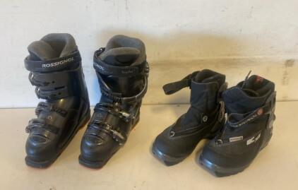 Rossignol Saphir Alpine Ski Boots & BC X6 Backcountry Nordic Boots, & Unisex, Black - Adult And Size 5