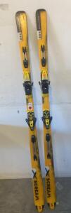 Salomon X-Scream All-Mountain Skis W/ Salomon 900 Series Bindings, Yellow/Black, Ca. 73&rdquo;