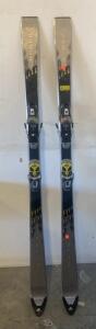 Atomic BetaCarv 9.18 Carving Skis With Salomon S Bindings, Silver/Yellow, Austria 69&rdquo;