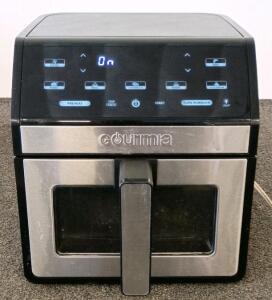Gourmia 7-Quart Digital Air Fryer Oven, Stainless/Black, Touchscreen, Viewing Window