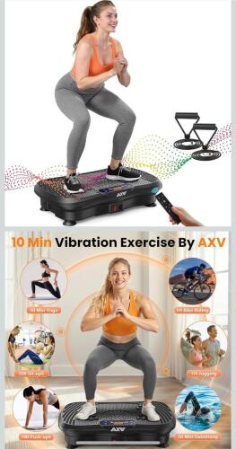 AXV Vibration Plate Fitness Platform Exercise Vibrating Machine