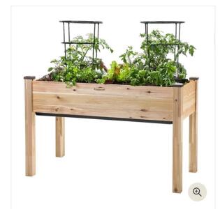 Cedarcraft Self-Watering Elevated Cedar Planter 23&rdquo; x 49&rdquo; x 30" H