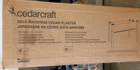 Cedarcraft Self-Watering Elevated Cedar Planter 23&rdquo; x 49&rdquo; x 30" H - 4