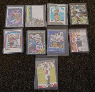9 Assorted Star Cards, Tom Brady, Josh Allen, Ken Griffey Jr, Shohei Ontani.