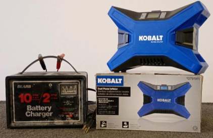 Sears 10 Amp/2 Amp 6V/12V Automotive Battery Charger, Analog Meter, Fast/Trickle Modes