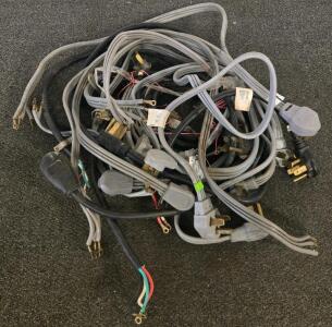12 GE And Generic 3-Prong/4-Prong Range & Dryer Power Cords, 4-6ft, 30A, NEMA 10-30 & 14-30