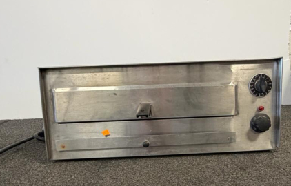 Commercial Countertop Electric Pizza Oven, Stainless Steel, Manual Controls, Fits 12" Pizza