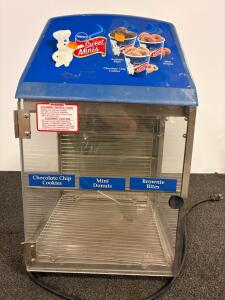 Pillsbury Sweet Minis Heated Food Display Cabinet, 120V, Stainless/Acrylic, UL, 18"x16"x24"