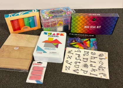 Prismacolor 48ct Colored Pencils, TOBURYU Wax Seal Kit, Funzbo Bead & Tangram Set, Paints & More