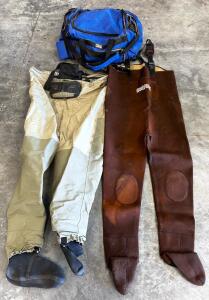 Hodgman Neoprene Chest Waders XLS & Cabela&rsquo;s GT Breathable Chest Waders XLS + Gear Bag