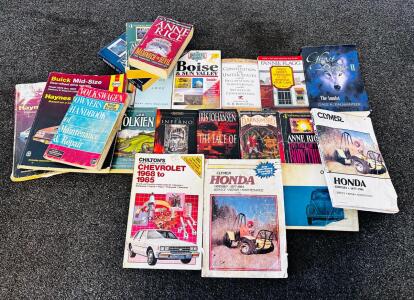 Book Bundle: Automotive Manuals & Paperbacks: Haynes/Chilton, Anne Rice, Tolkien, Volkswagen & More