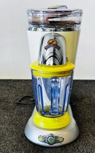 Margaritaville Frozen Concoction Maker Bahamas Series, 36 Oz Pitcher, Chrome & Yellow, 450W (Tested And Fully Functions)