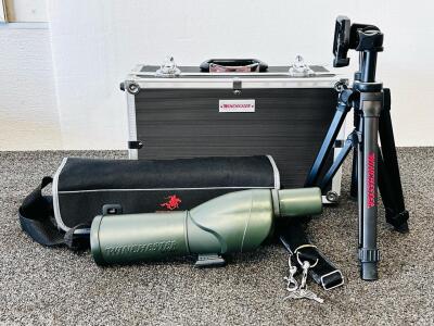 Winchester WT-631 20-60x60mm Spotting Scope Kit With Tripod, Hard & Soft Case, Keys, China
