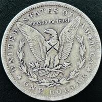 1883-O Morgan Silver Dollar, 90% Silver, New Orleans Mint, Circulated Condition - 3