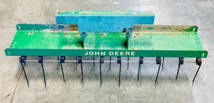 John Deere 40-Inch Dethatcher Attachment &ndash; 17 Steel Tines, Rear Mount, Fits Lawn Tractors