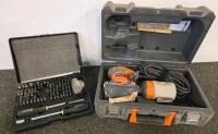 Ridgid R2500 1/4 Sheet Sander With Case & Wheeler Deluxe Gunsmithing Screwdriver Set
