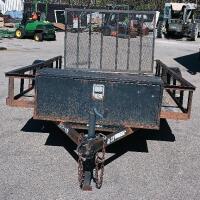 12' x 7' Single-axle Utility Trailer With Wire Mesh Rear Ramp - 2