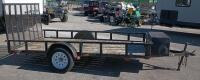 12' x 7' Single-axle Utility Trailer With Wire Mesh Rear Ramp - 3