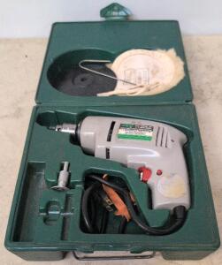 Corded SKIL Drill/Polisher Kit With Case, 3/8&rdquo; Chuck, Variable Speed, Accessories