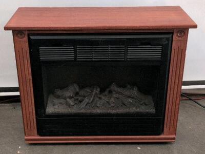 Heat Surge ADL-2000A Electric Fireplace, Cherry Mantle, 1500W, Freestanding, UL Listed, SN 004216