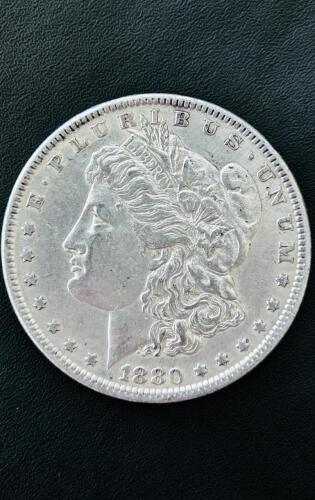 1880-O Morgan Silver Dollar, New Orleans Mint, 90% Silver, Circulated, Lady Liberty & Eagle Design