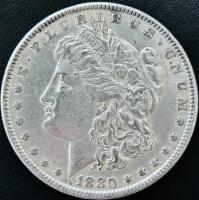 1880-O Morgan Silver Dollar, New Orleans Mint, 90% Silver, Circulated, Lady Liberty & Eagle Design - 2