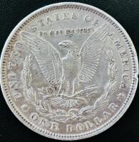 1880-O Morgan Silver Dollar, New Orleans Mint, 90% Silver, Circulated, Lady Liberty & Eagle Design - 3