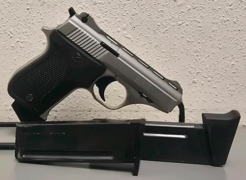 Phoenix Arms HP22A .22 LR Semi-Auto Pistol, Satin Nickel, 3" Barrel, Sidekick Holster, SN 4501276