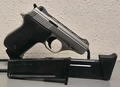 Phoenix Arms HP22A .22 LR Semi-Auto Pistol, Satin Nickel, 3" Barrel, Sidekick Holster, SN 4501276