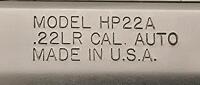 Phoenix Arms HP22A .22 LR Semi-Auto Pistol, Satin Nickel, 3" Barrel, Sidekick Holster, SN 4501276 - 8
